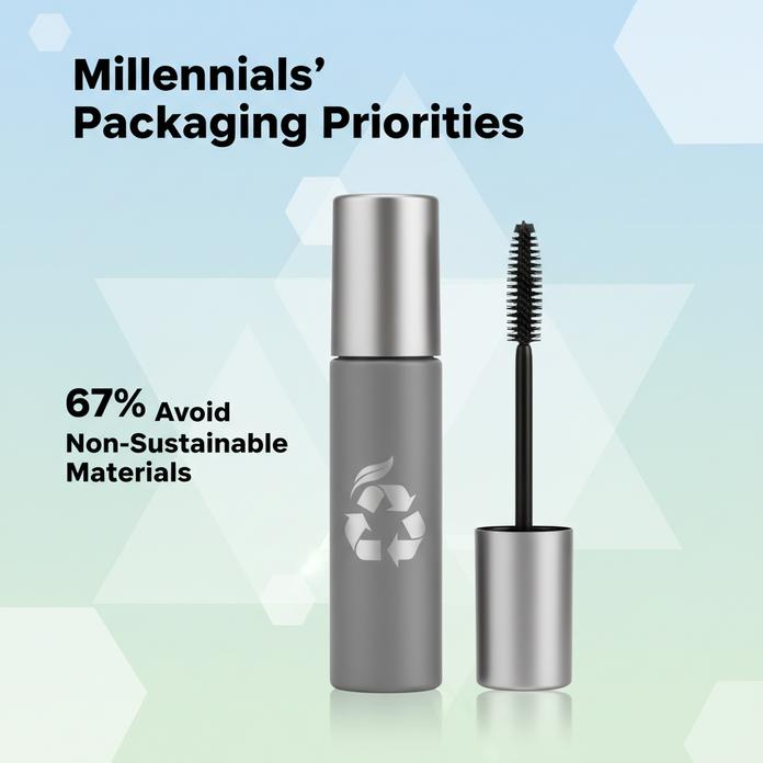 mascara bottle with brush