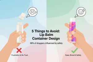 huulirasvan säilytystuotteen suunnittelu
