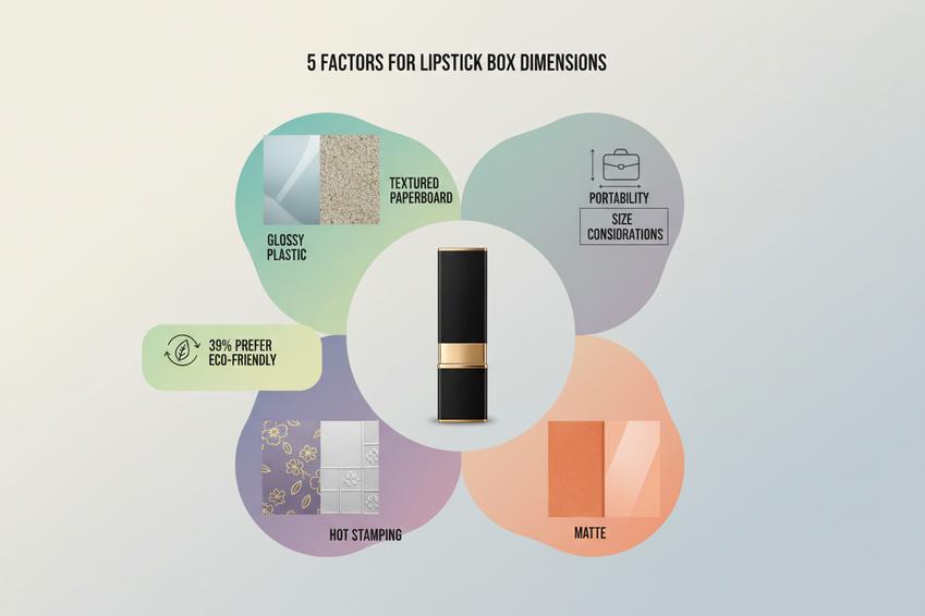 Huulipunan laatikon mitat