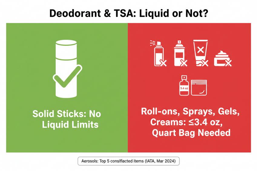 Is Deodorant Considered a Liquid for TSA - TOPFEEL