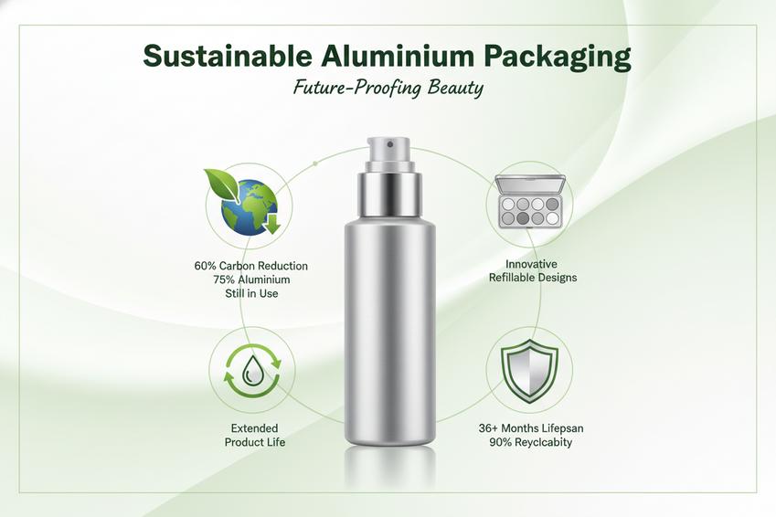 Hållbar aluminiumlotionflaska
