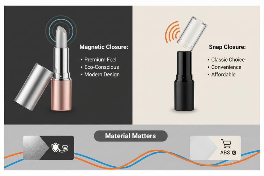 Material Matters of Magnetic Closure and Snap Closure