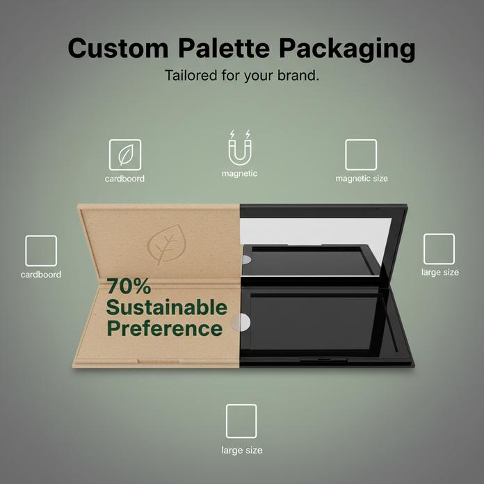 De bästa tipsen för att designa anpassad ögonskuggspalettförpackning插图
