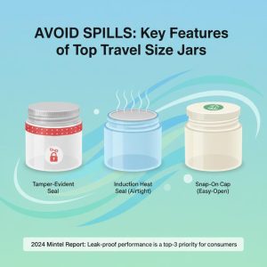 travel size cosmetics jars