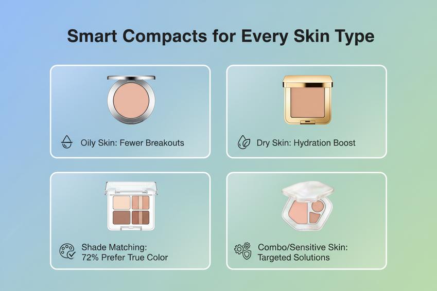 What to Look for When Buying a New Makeup Compact in 2026插图1 different makeup compact types