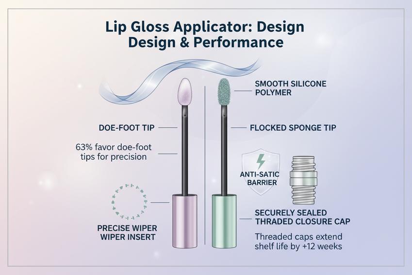 Vad du behöver veta om olika typer av läppglansapplikatorer插图2