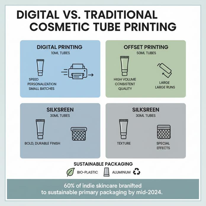Kosmetisk tubtryckmetod