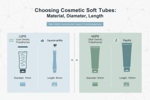 Hộp đựng ống mềm mỹ phẩm trống