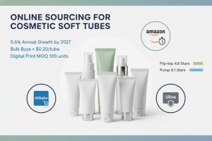 Hộp đựng ống mềm mỹ phẩm trống