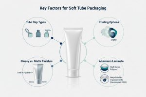 Hộp đựng ống mềm mỹ phẩm trống