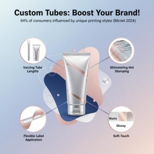 Hộp đựng ống mềm mỹ phẩm trống