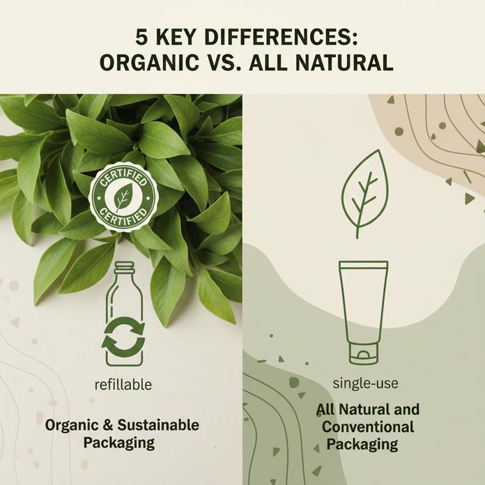 Натуральная против органической для брендов