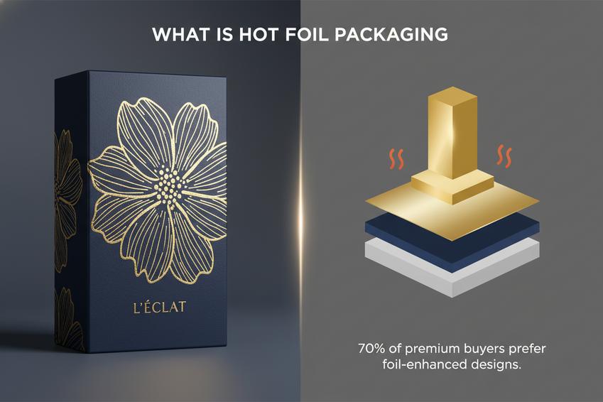 Embalagem com Folha Quente