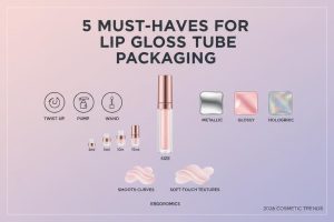 5 indispensables pour l'emballage de tubes de gloss à lèvres
