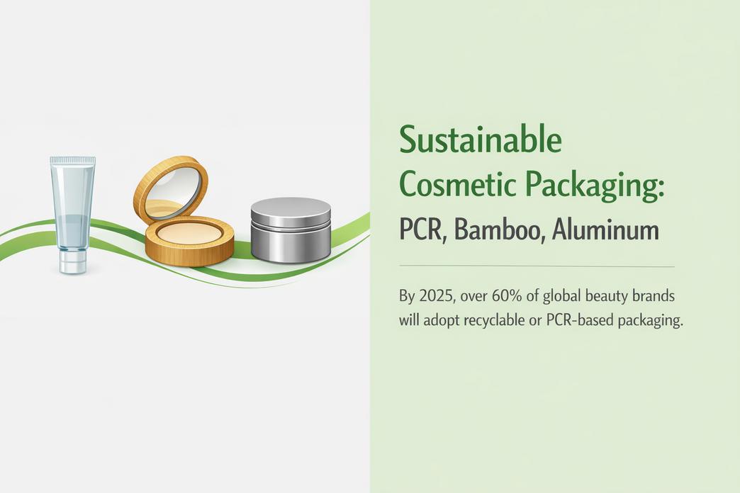 PCR, Bambú, Aluminio: Envases cosméticos sostenibles