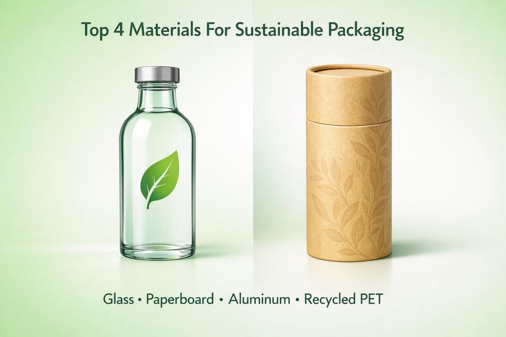 Las 4 principales materiales para envases sostenibles