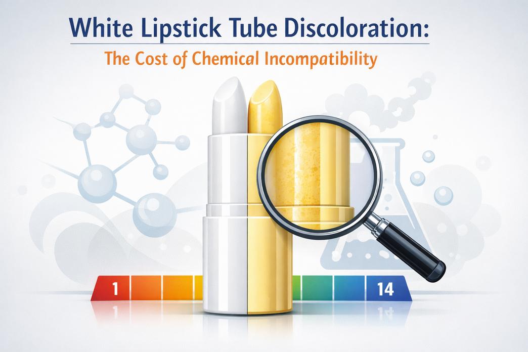 Vegyi kompatibilitás: Biztosítani, hogy a formulád ne színezze el a fehér rúzstubusodat插图 Fehér & Sárga rúzstubus