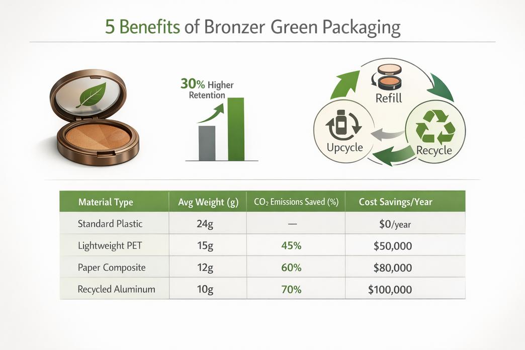 绿色包装如何传达亲肤古铜色粉底配方插图2 古铜色粉底包装的五大好处