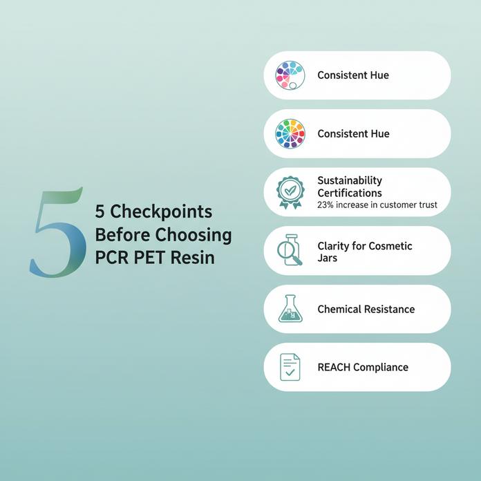 pcr pet resin cosmetic packaging