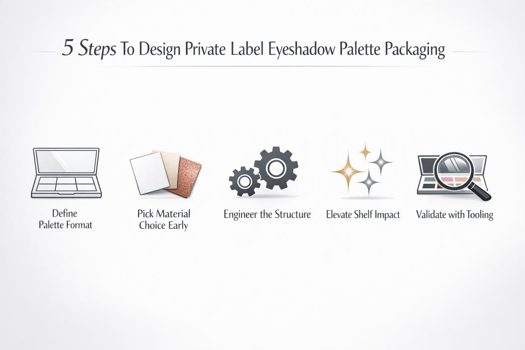 How to Choose the Private Label Eyeshadow Palette Packaging for Your Brand插图1 5 Steps To Design Private Label Eyeshadow Palette Packaging