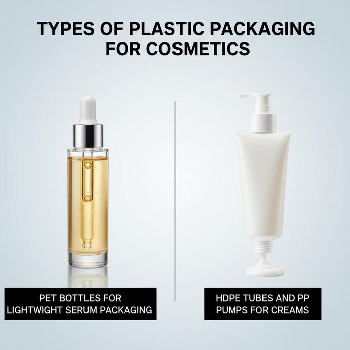 typer plastemballasje for kosmetikk