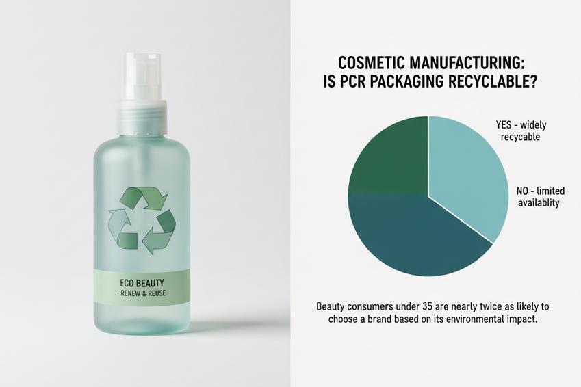 is pcr cosmetic packaging recyclable