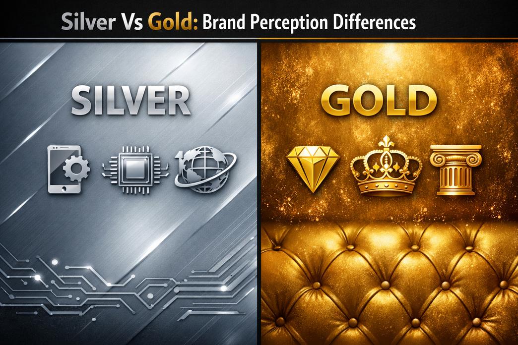 Silver vs. Gold: Which Metallic Finish Aligns Better with Your Brand Identity?插图 Silver Vs Gold: Brand Perception Differences