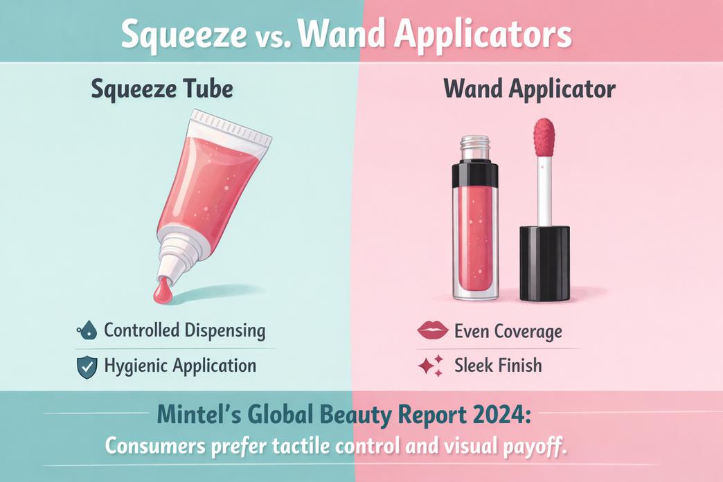 挤压与棒棒选择适合你配方的精华唇彩管