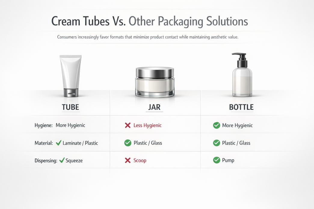 乳霜管与其他包装解决方案