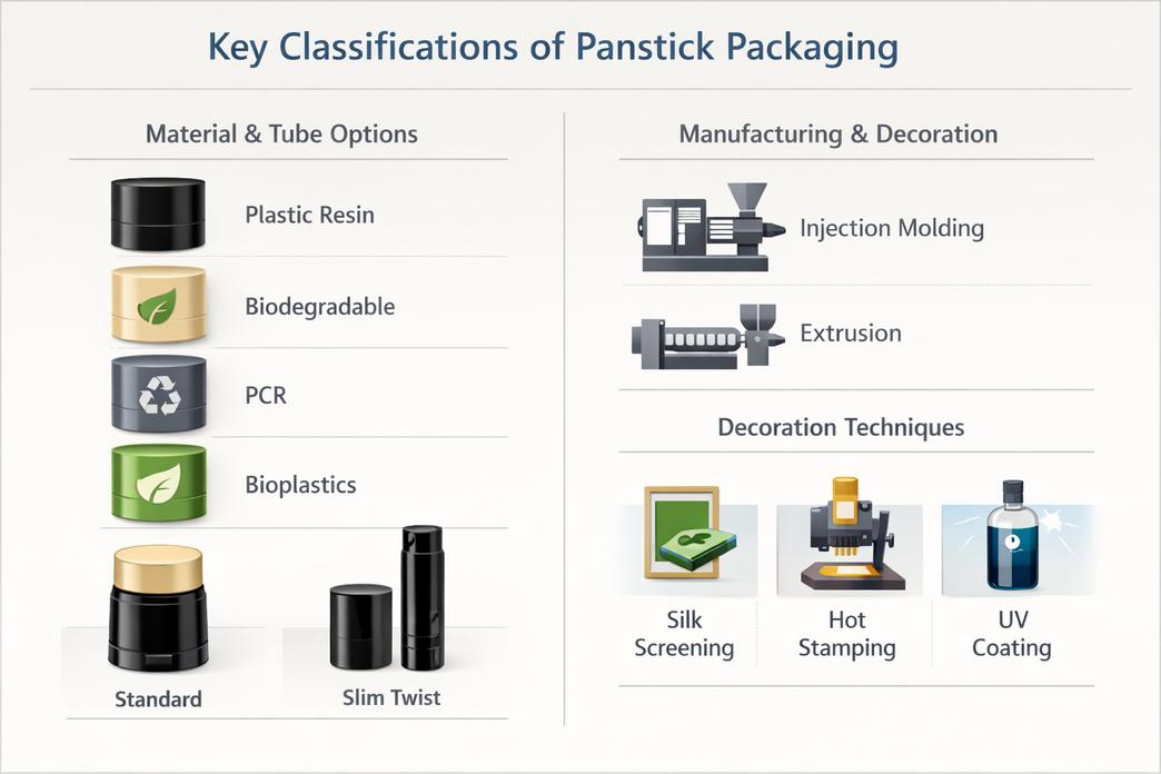 粉底棒包装的主要分类