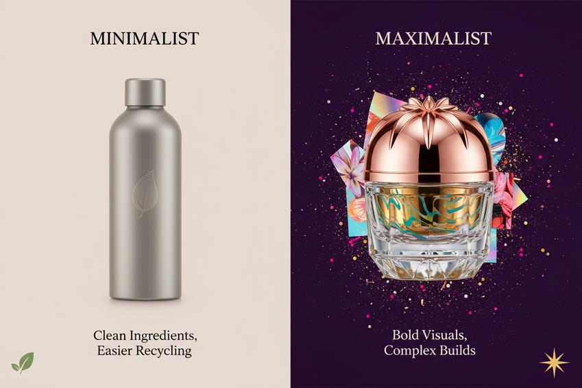 极简主义和极繁主义包装有什么区别?插图1 极简主义与极繁主义包装风格