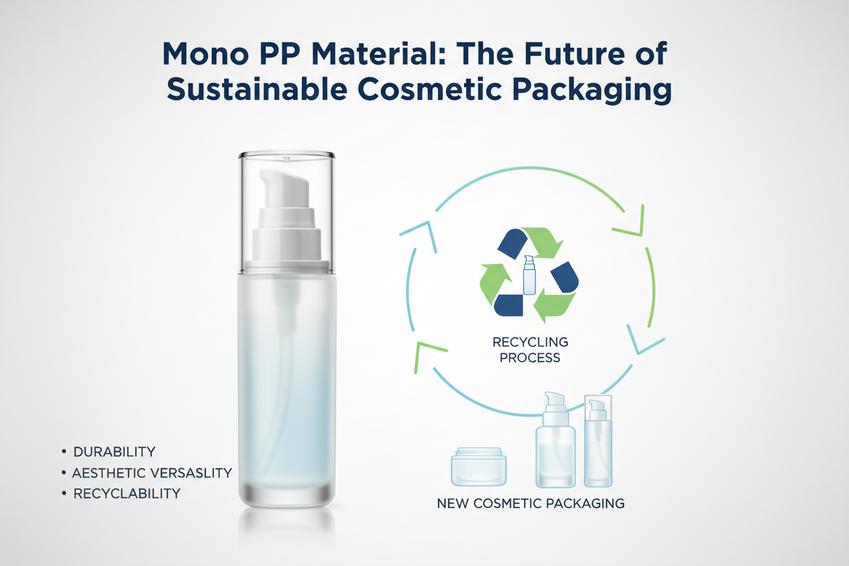 是什么让单一PP材料如此理想?插图 用于化妆品包装的单一聚丙烯材料