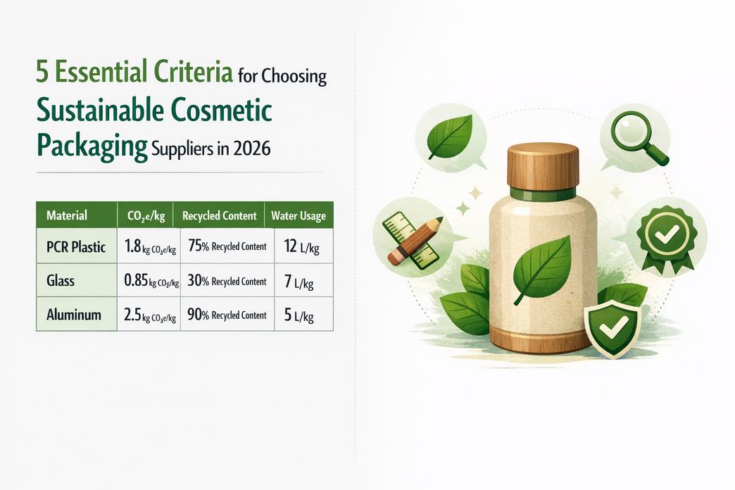 What to Look for in Sustainable Cosmetic Packaging Suppliers in 2026插图 5 Essential Criteria for Choosing Sustainable Cosmetic Packaging Suppliers in 2026
