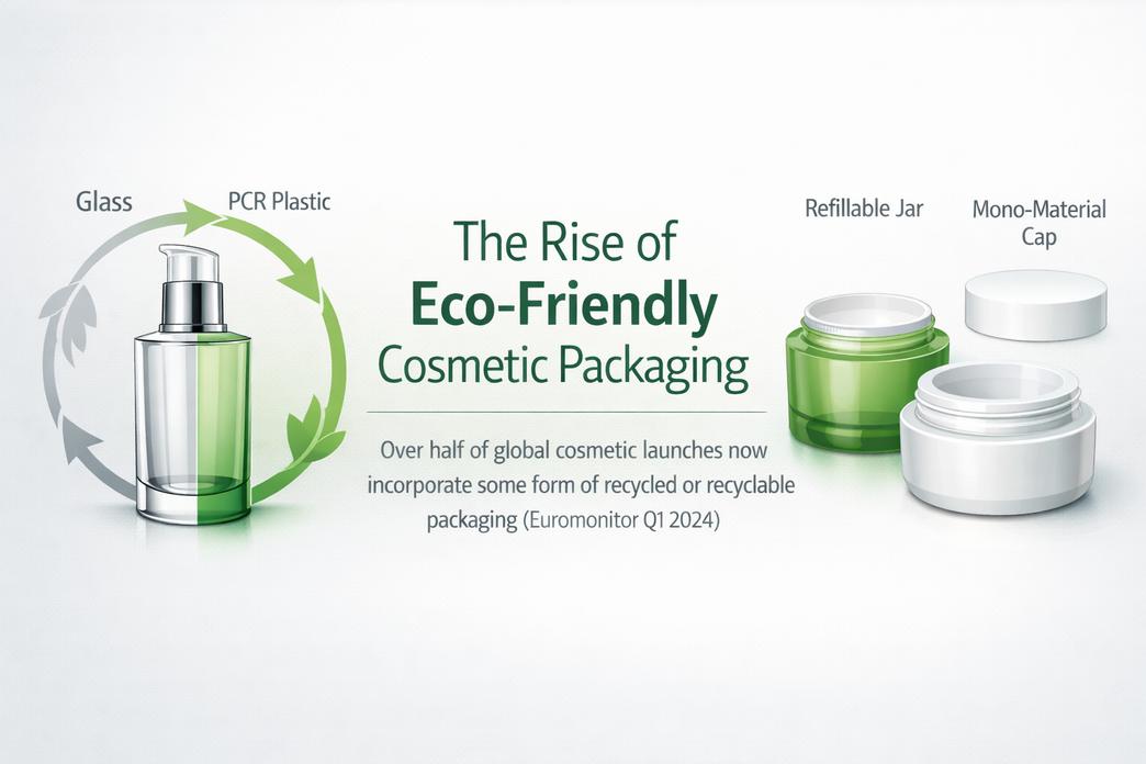 Miért fontos a konténeres kozmetikai csomagolás a szépségmárkád számára? A környezetbarát konténer kozmetikai csomagolás növekedése 2024-ben