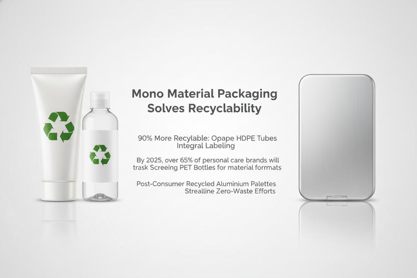 为什么单一材料包装是可持续解决方案的未来插图 用于化妆品的单一材料包装