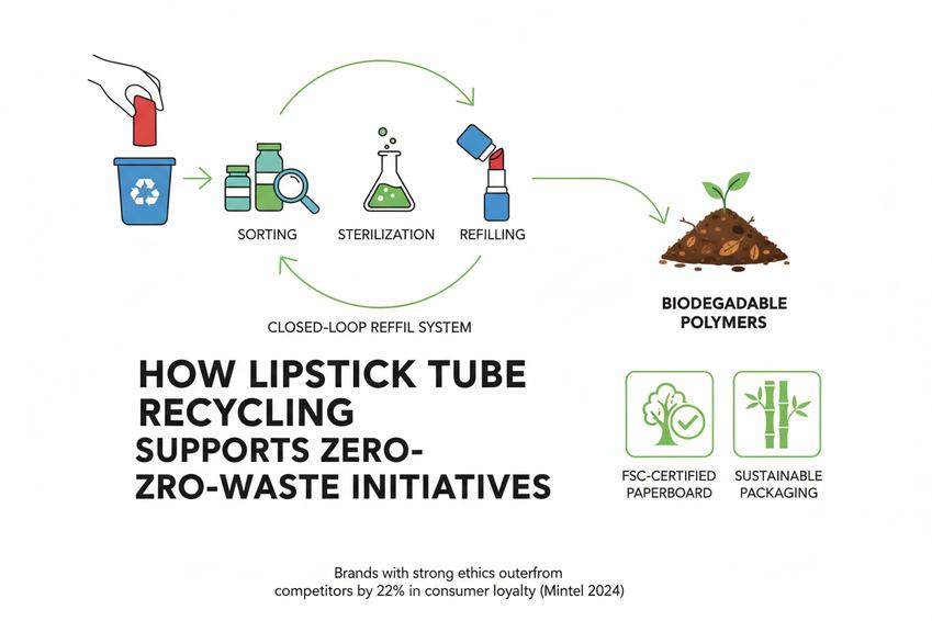Why Recycle Lipstick Tubes? The Benefits for a Sustainable Future插图4 recycle lipstick tubes for a sustainable future