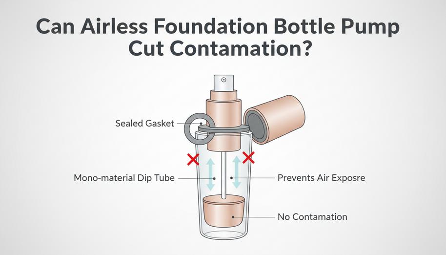 Может ли насос для бутылки без воздуха для тональной основы снизить риск загрязнения?