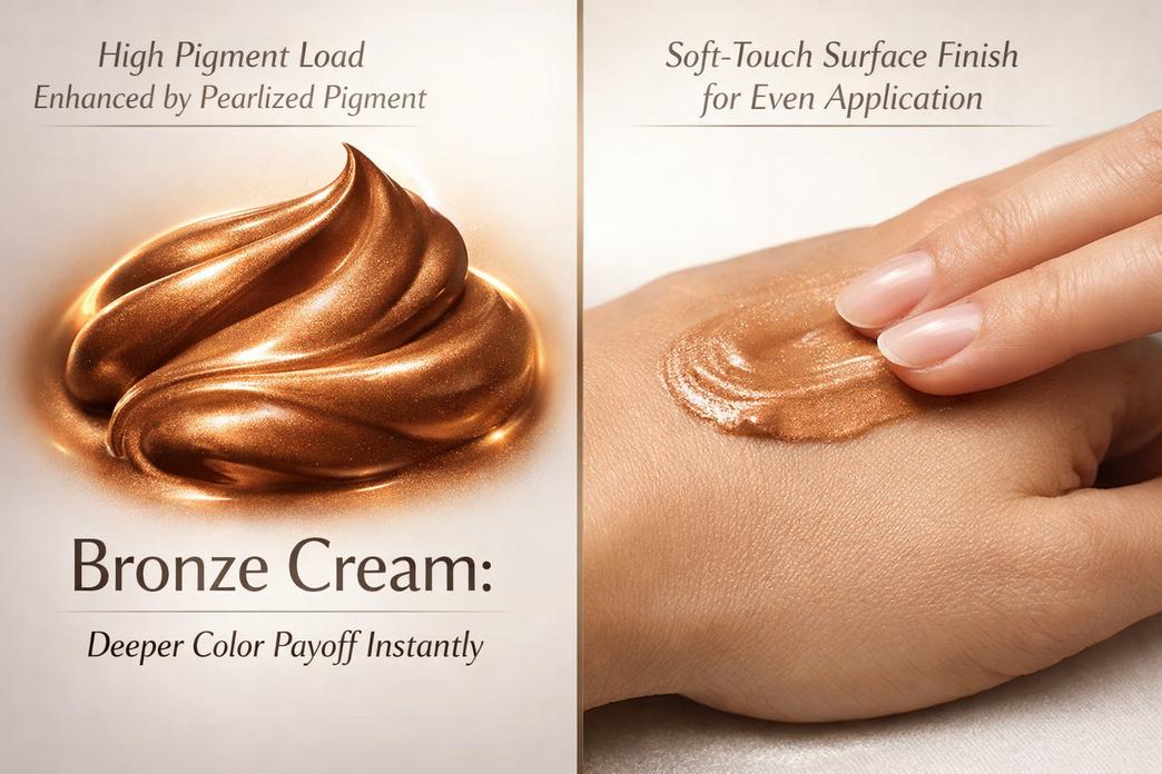 古铜霜与乳液:选择合适的产品插图3 为什么古铜色面霜能立即带来更深的色彩效果