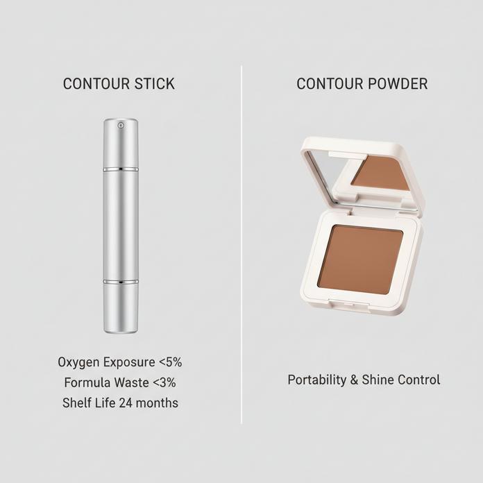 Типы контурных карандашей против форматов пудры