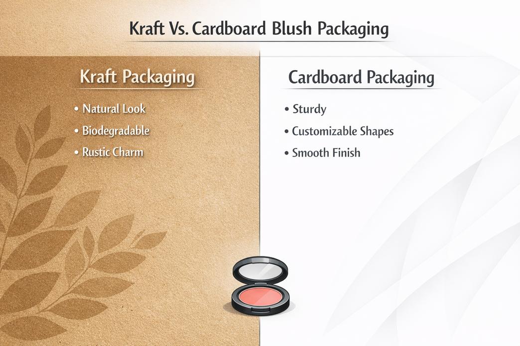 Kraft Vs. Cardboard Blush Packaging