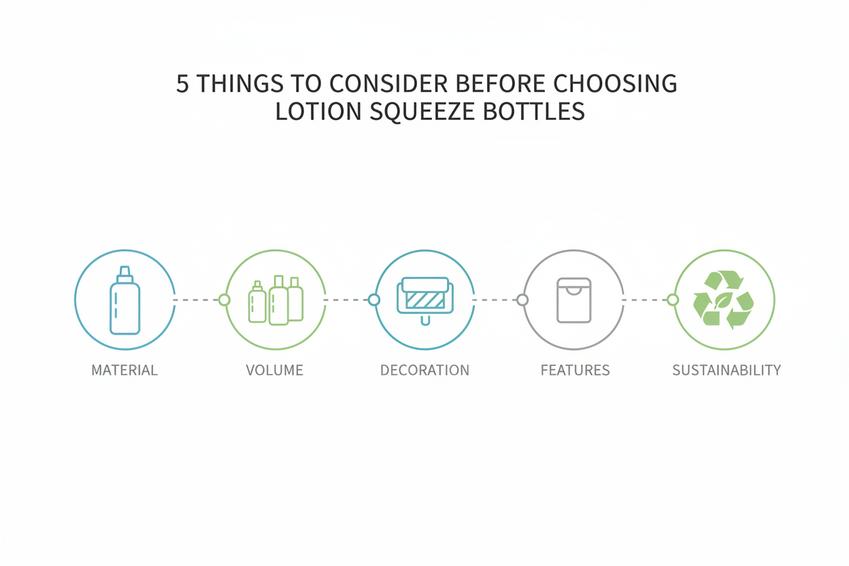 5 coisas a considerar antes de escolher garrafas de squeeze para loção