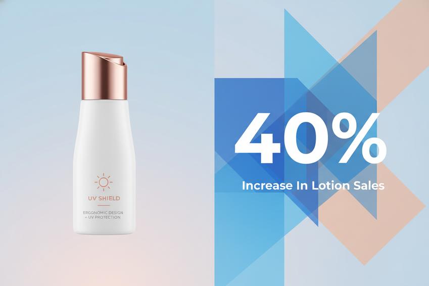 40% Aumente as Vendas de Loção com Designs Ótimos de Garrafas de Squeeze