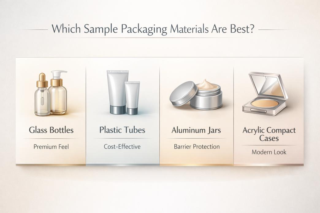 different Sample packaging