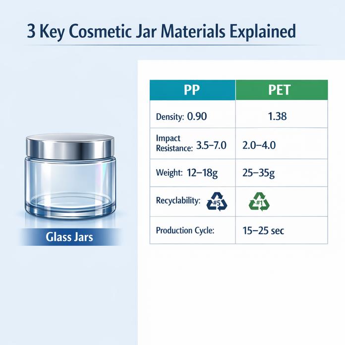 Quick Guide to Cosmetic Jars Wholesale Near You插图1 3 Key Cosmetic Jar Materials Explained