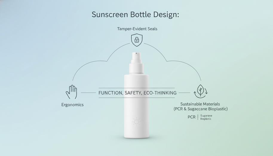 2026年品牌防晒霜瓶设计秘密插图1 保护层:瓶子形状、标签、材料