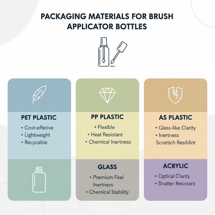 Пустая бутылка + аппликатор-кисточка: сравнение материалов