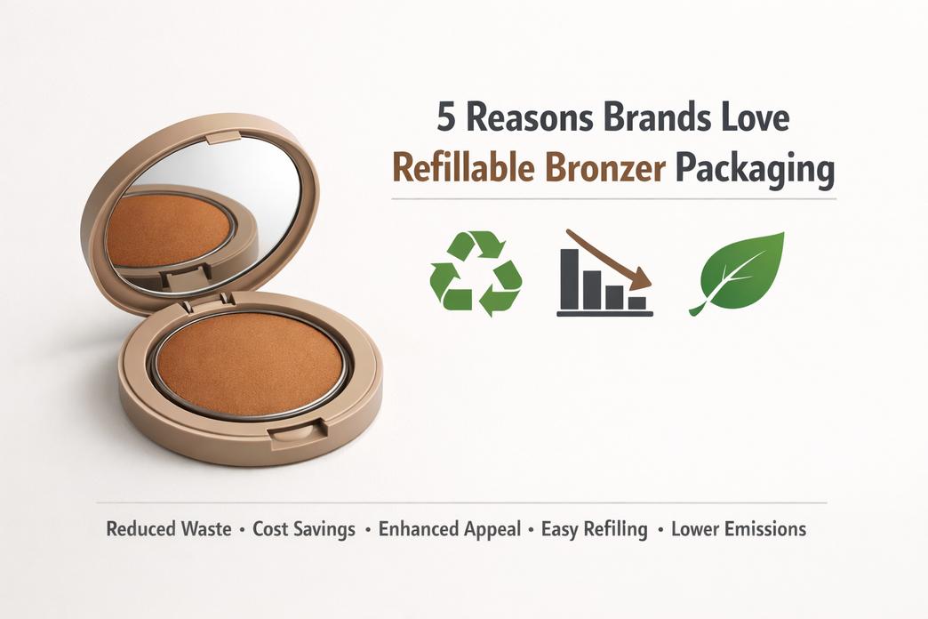 5 lý do các thương hiệu yêu thích bao bì bronzer có thể nạp lại