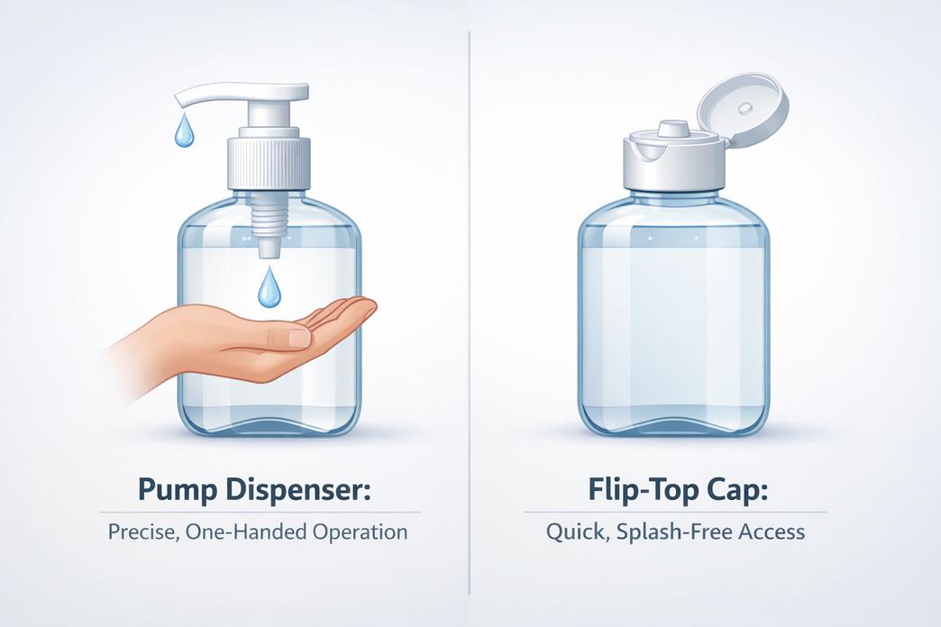 Wie das Flaschendesign die Abgabe von Händedesinfektionsmittel beeinflusst