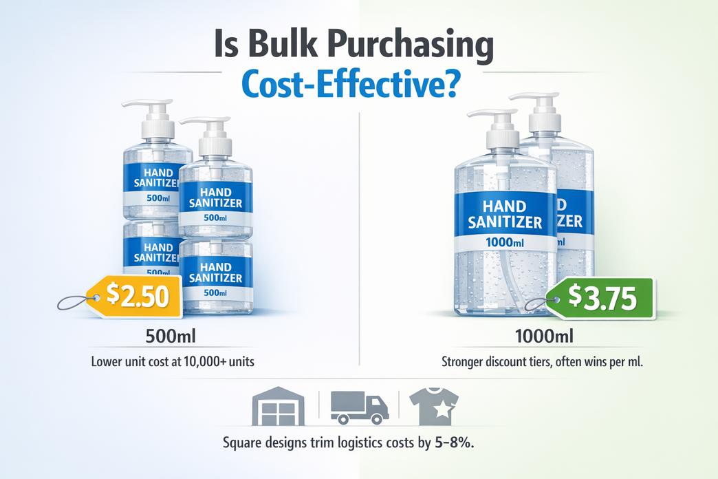 Ist der Großeinkauf von Händedesinfektionsmittel-Flaschen kosteneffektiv?