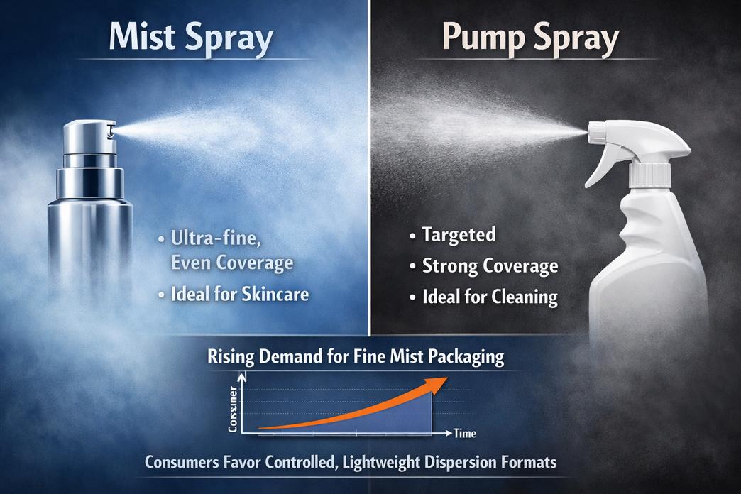 Распыление тумана против распыления насосом